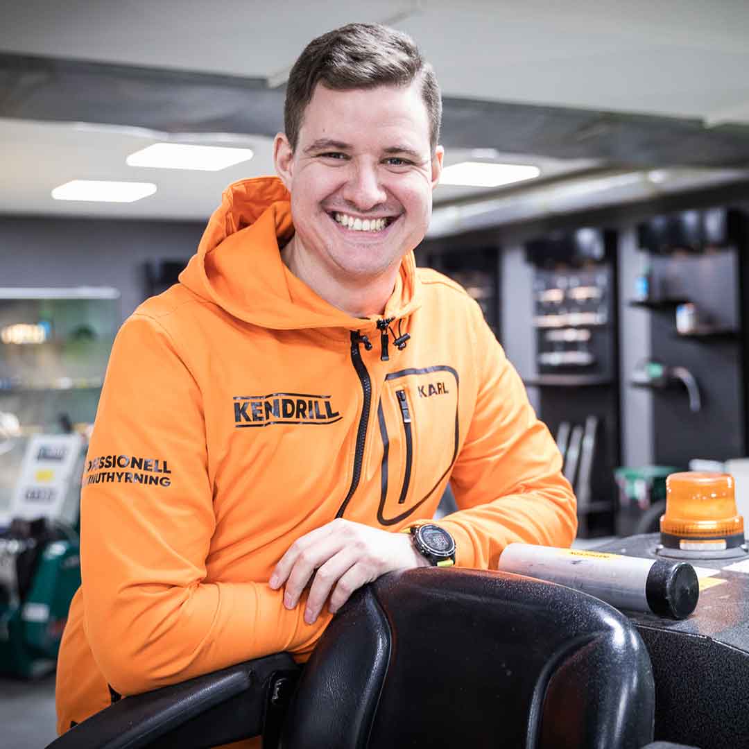 Borra i berg med Kendrill