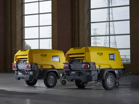Atlas Copco XAS88 luftkompressor bergarbete från Kendrill