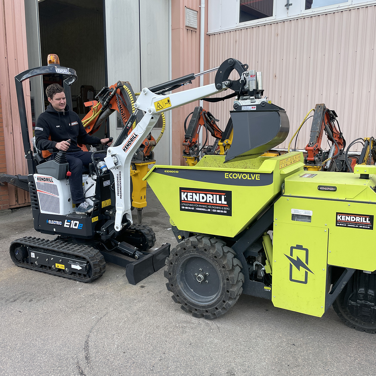 Materialhantering Minigrävare Bobcat