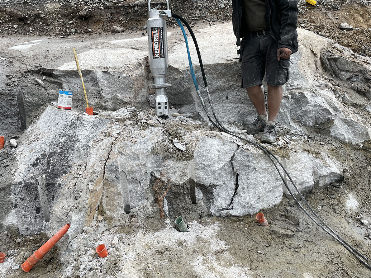 Bergspräckning med Darda C12