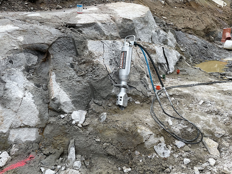 Bergspräckning Darda C12 och Kendrill