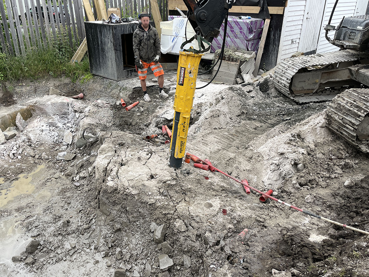 Darda c20 maskinuthyrning bergspräckning Kendrill