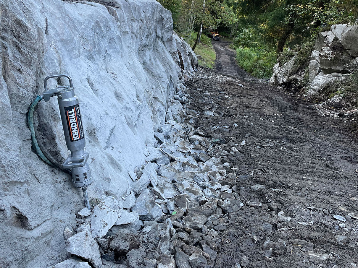 Bergspräckning med Darda C4 och Kendrill