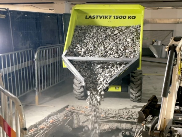 Batteridriven minidumper | Ecovolve ED1500 | Inga avgaser